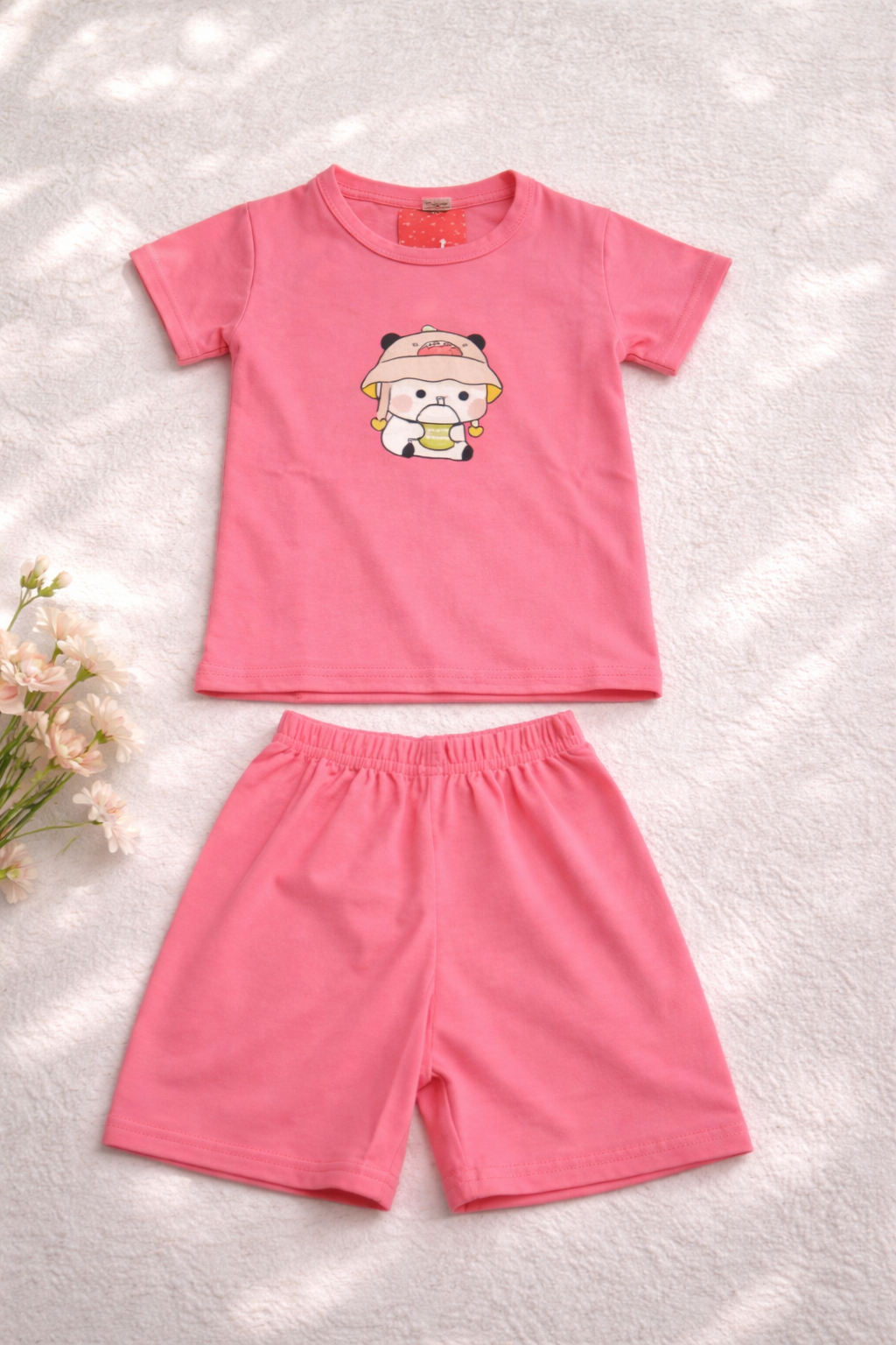 Ensemble T-shirt Manches Courtes & Short | Coton Biologique | 3-6 Ans